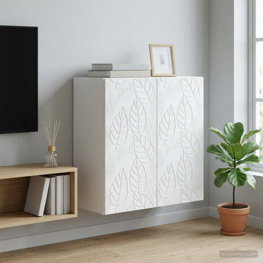 vidaXL Τοίχου Ντουλάπα Λευκό 59 x 31 x 60 εκ Επεξεργασμένο Ξύλο