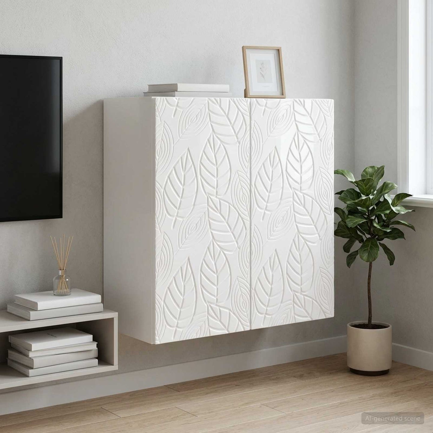 vidaXL Τοίχου Ντουλάπα 59 x 31 x 60 εκ Επεξεργασμένο Ξύλο