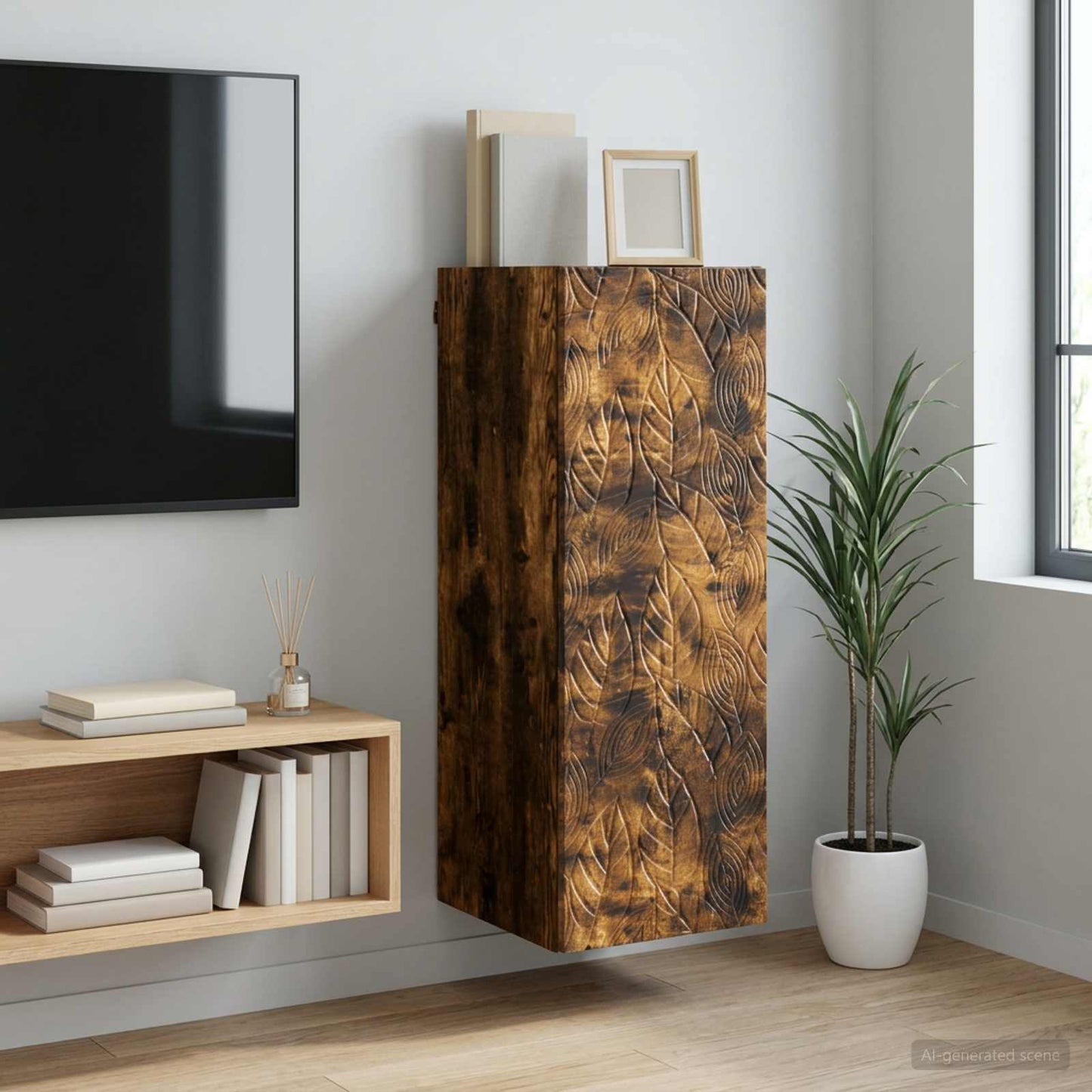 vidaXL Τοίχου Ντουλάπα 33 x 34,5 x 90 εκ Επεξεργασμένο Ξύλο
