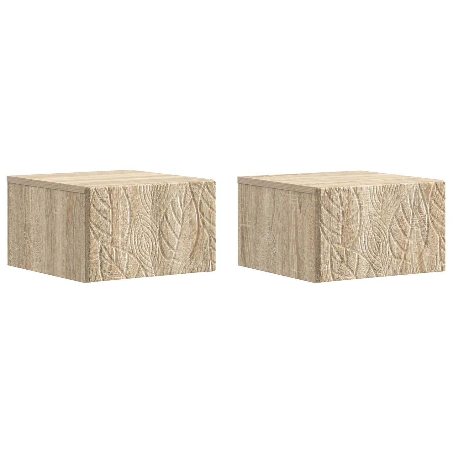 vidaXL Τραπεζάκι Τοίχου 2 τμχ. Sonoma Δρυς 34,5 x 33 x 20 εκ.