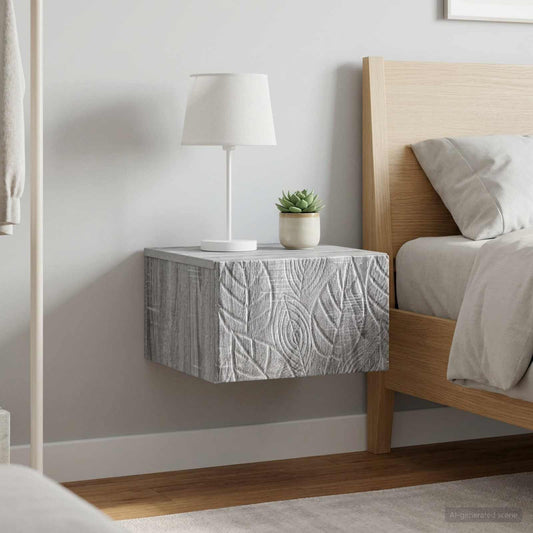 vidaXL Τραπεζάκι Τοίχου 2 τμχ. Γκρι Sonoma 34,5 x 33 x 20 εκ.
