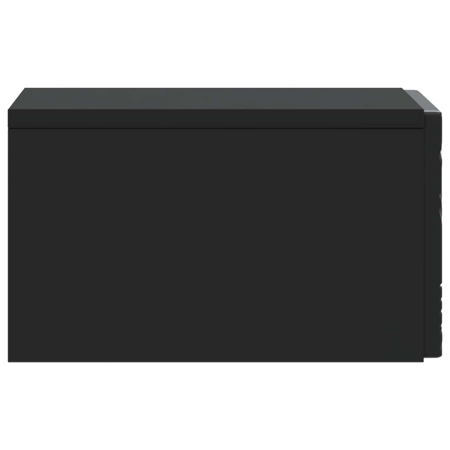 vidaXL Τοίχου Κρεμαστό Κομοδίνο 2 τμχ. Μαύρο 49 x 34,5 x 20 εκ.