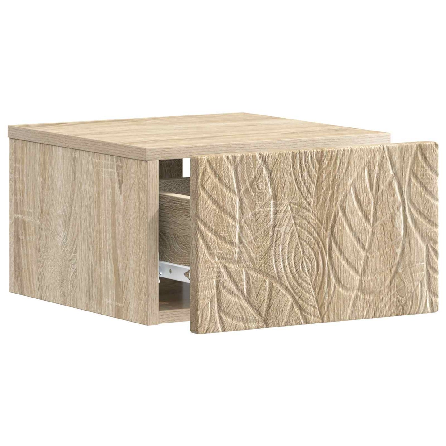 vidaXL Τοίχου Κρεμαστό Κομοδίνο 2 τμχ. Sonoma Δρυς 49 x 34,5 x 20 εκ.