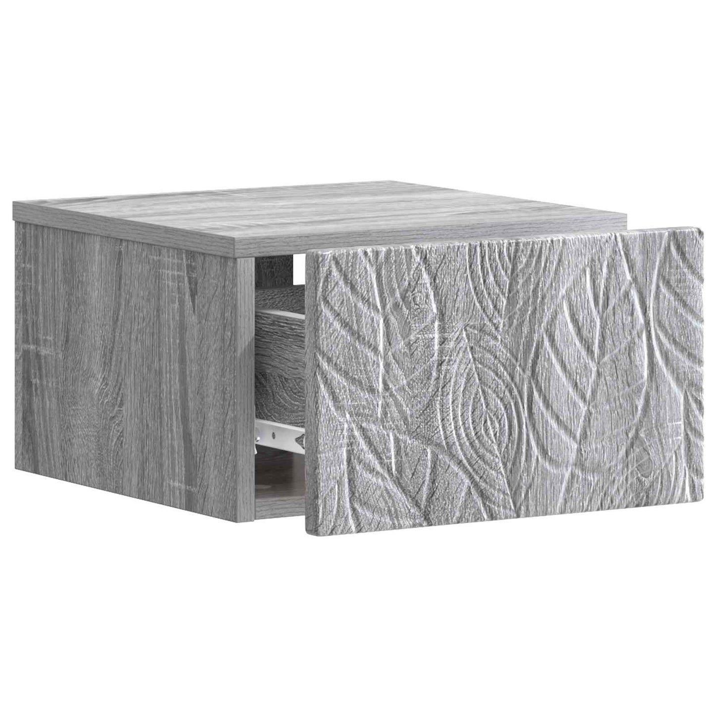 vidaXL Τοίχου Κρεμαστό Κομοδίνο 2 τμχ. Γκρι Sonoma 49 x 34,5 x 20 εκ.