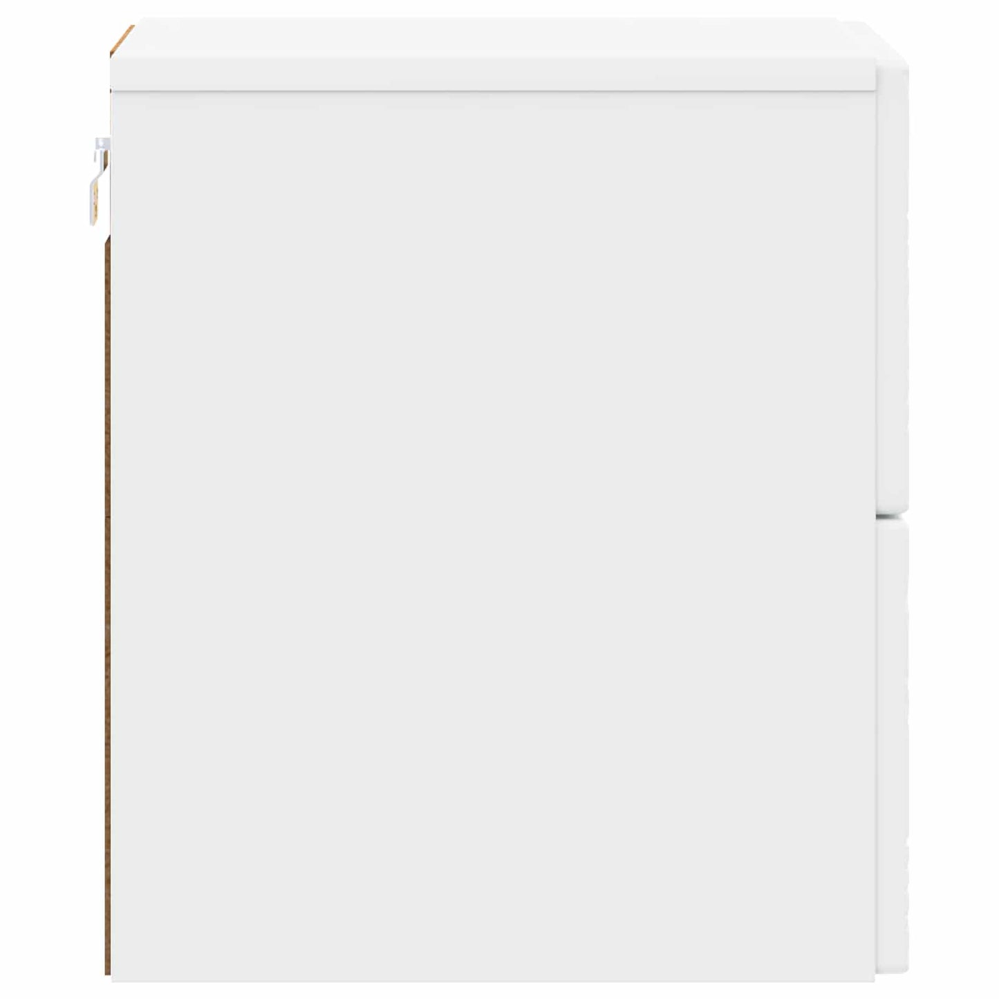 vidaXL Τοίχου Κρεμαστό Κομοδίνο 2 τμχ. Λευκό 34,5 x 33 x 40 εκ