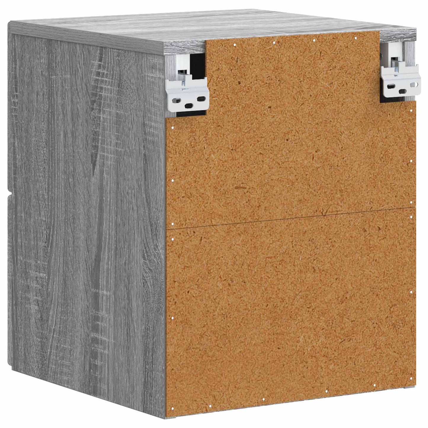 vidaXL Τοίχου Κρεμαστό Κομοδίνο 2 τμχ. Γκρι Sonoma 34,5 x 33 x 40 εκ