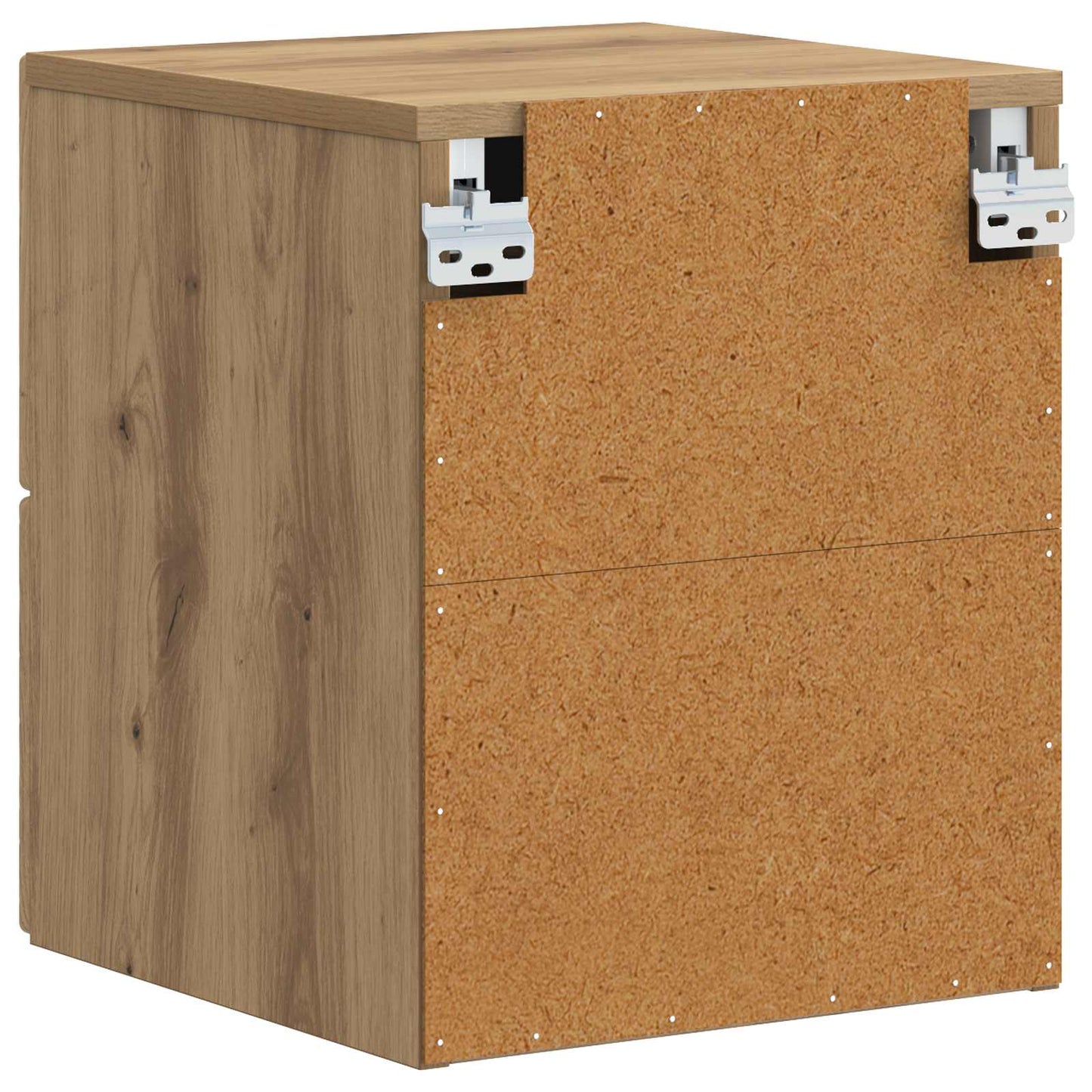vidaXL Τοίχου Κρεμαστό Κομοδίνο 2 τμχ. Artisan Δρυς 34,5 x 33 x 40 εκ