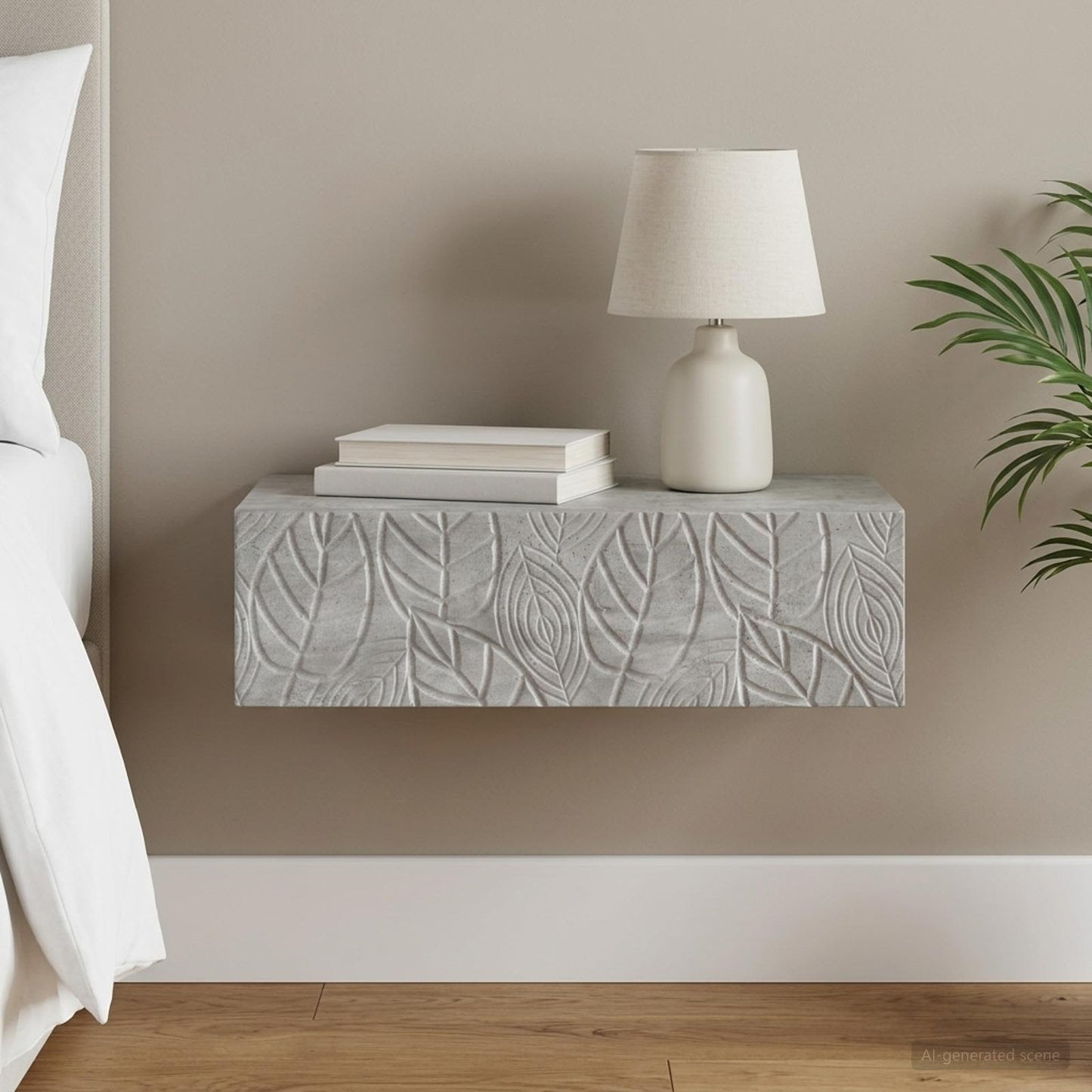 vidaXL Τραπεζάκι Τοίχου 59 x 34,5 x 17 εκ. Επεξεργασμένο Ξύλο