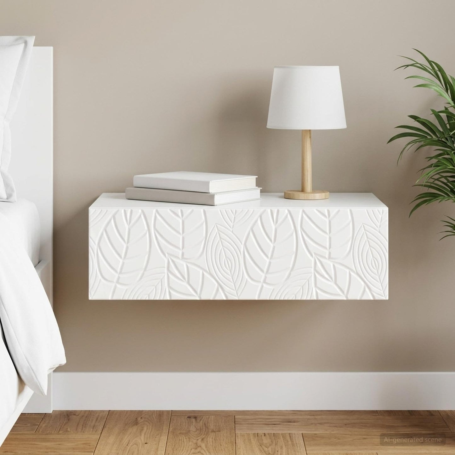 vidaXL Τραπεζάκι Τοίχου 59 x 34,5 x 17 εκ. Επεξεργασμένο Ξύλο