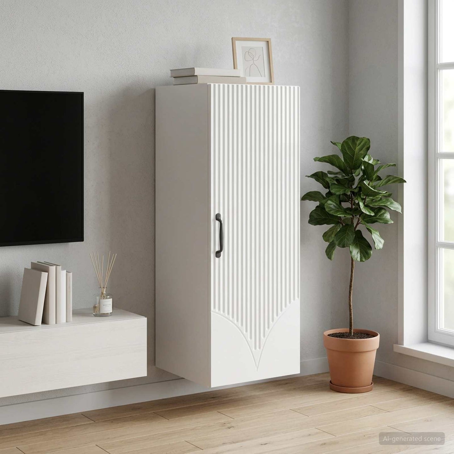 vidaXL Τοίχου Ντουλάπα 33 x 34,5 x 90 εκ Επεξεργασμένο Ξύλο