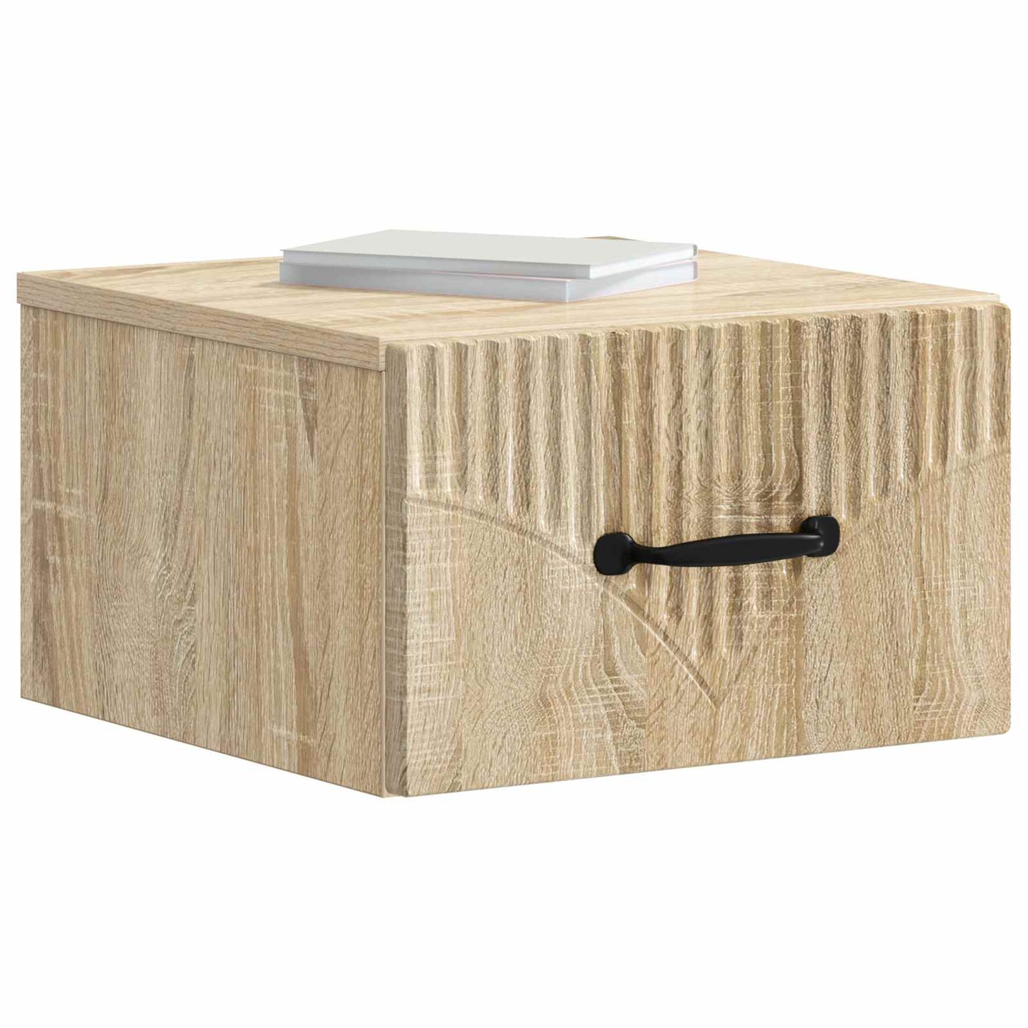 vidaXL Τοίχου Κρεμαστό Κομοδίνο Sonoma Δρυς 34,5 x 33 x 20 εκ.