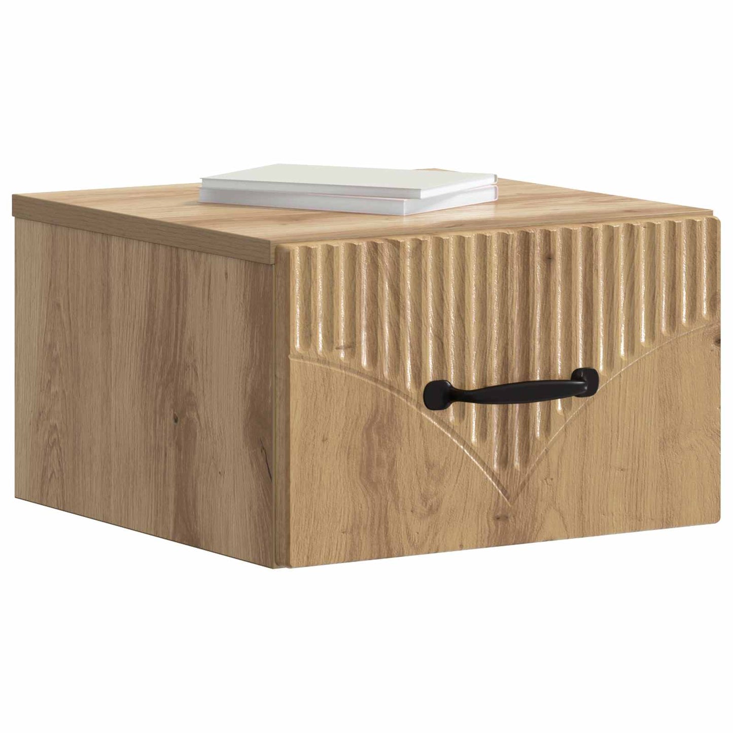 vidaXL Τοίχου Κρεμαστό Κομοδίνο 2 τμχ. Artisan Δρυς 34,5 x 33 x 20 εκ.
