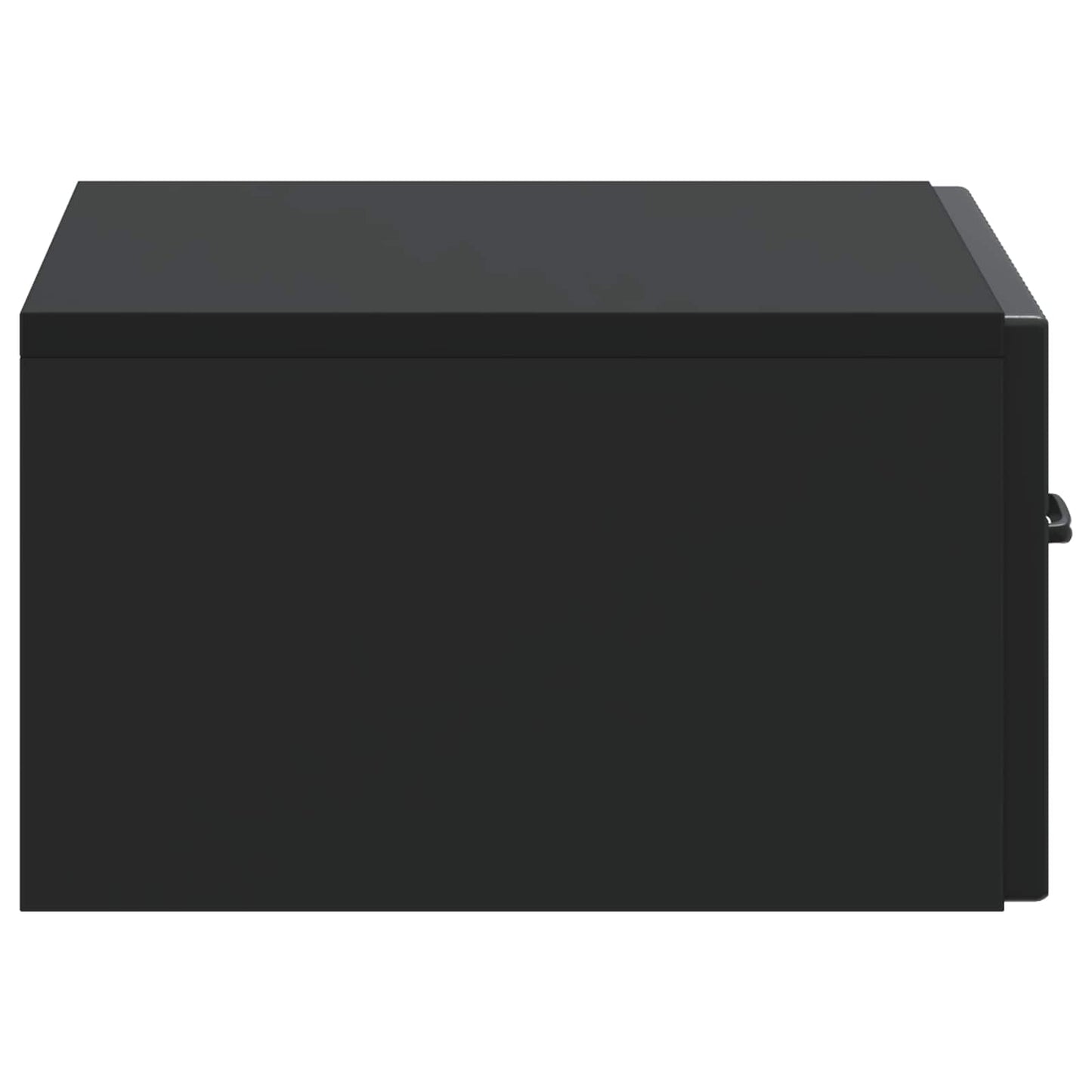 vidaXL Τοίχου Κρεμαστό Κομοδίνο 2 τμχ. Μαύρο 49 x 34,5 x 20 εκ.