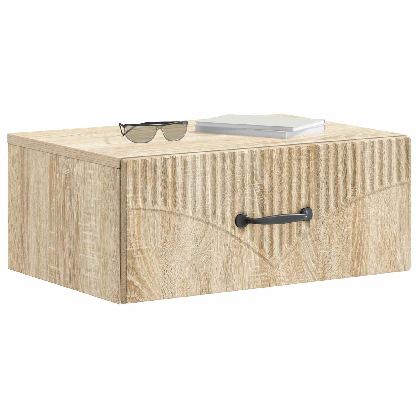 vidaXL Τοίχου Κρεμαστό Κομοδίνο Sonoma Δρυς 49 x 34,5 x 20 εκ.