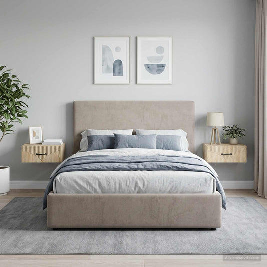 vidaXL Τοίχου Κρεμαστό Κομοδίνο 2 τμχ. Sonoma Δρυς 49 x 34,5 x 20 εκ.