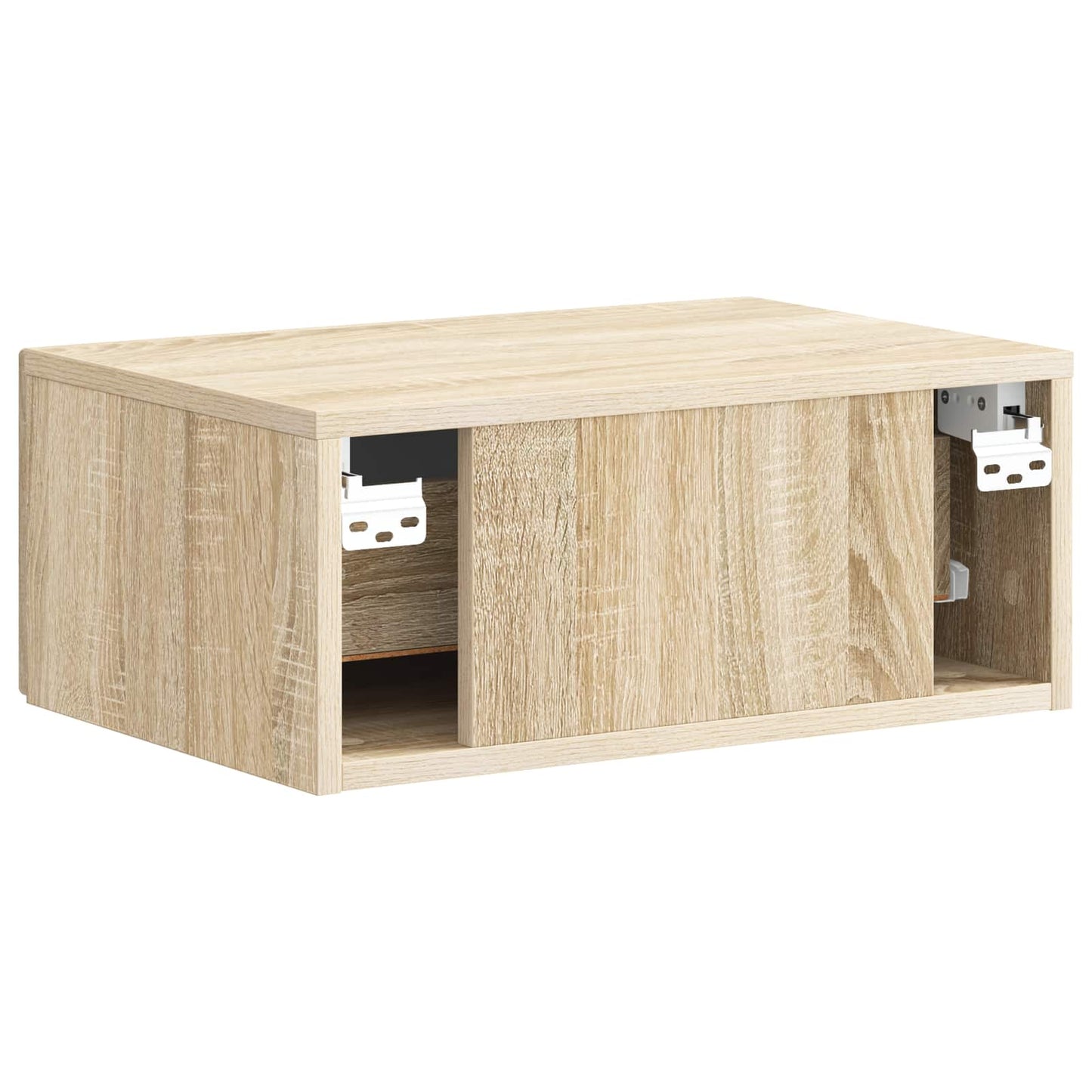 vidaXL Τοίχου Κρεμαστό Κομοδίνο 2 τμχ. Sonoma Δρυς 49 x 34,5 x 20 εκ.