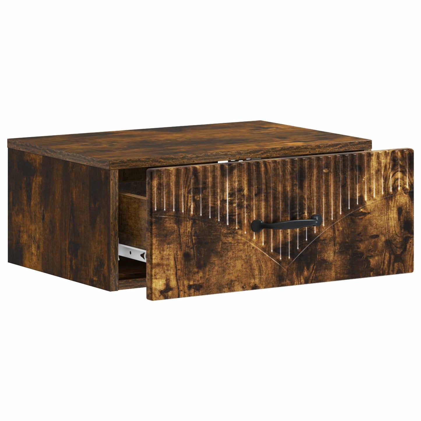 vidaXL Τοίχου Κρεμαστό Κομοδίνο 2 τμχ. Καπνισμένο Ξύλο Δρυός