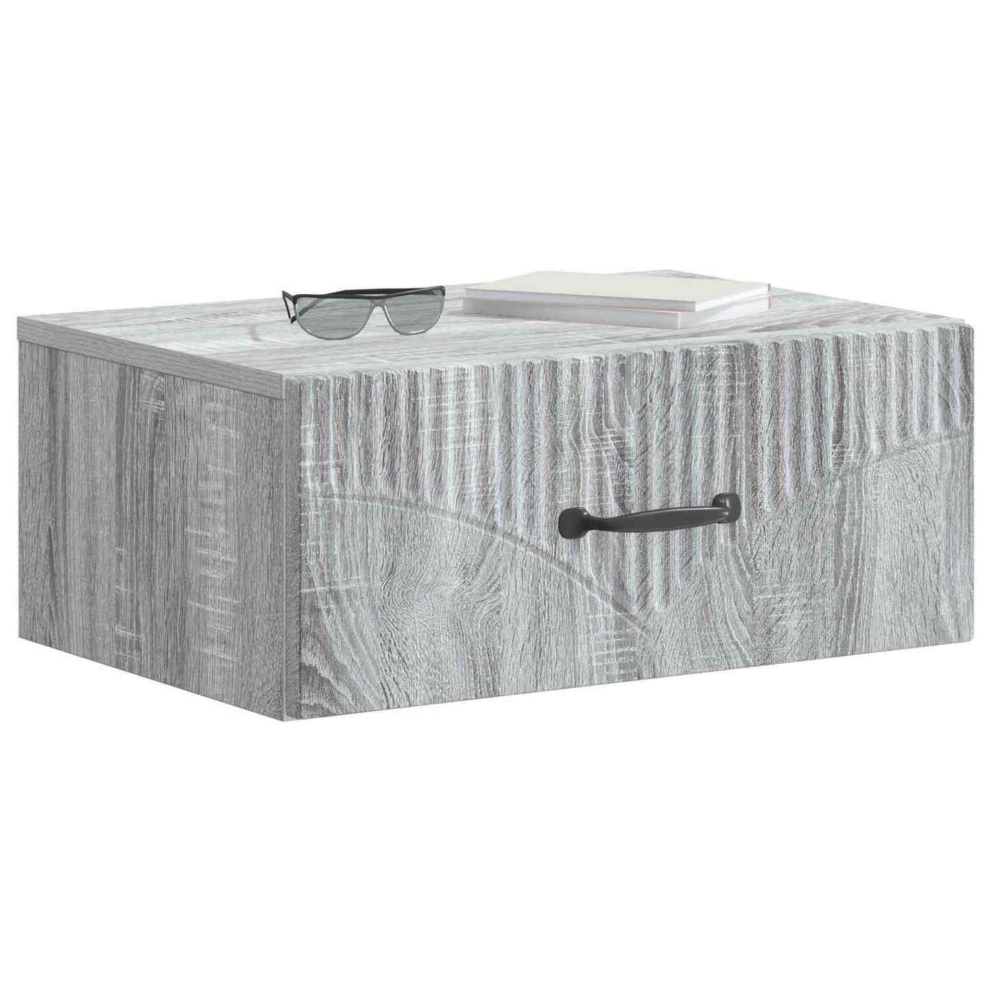 vidaXL Τοίχου Κρεμαστό Κομοδίνο 2 τμχ. Γκρι Sonoma 49 x 34,5 x 20 εκ.