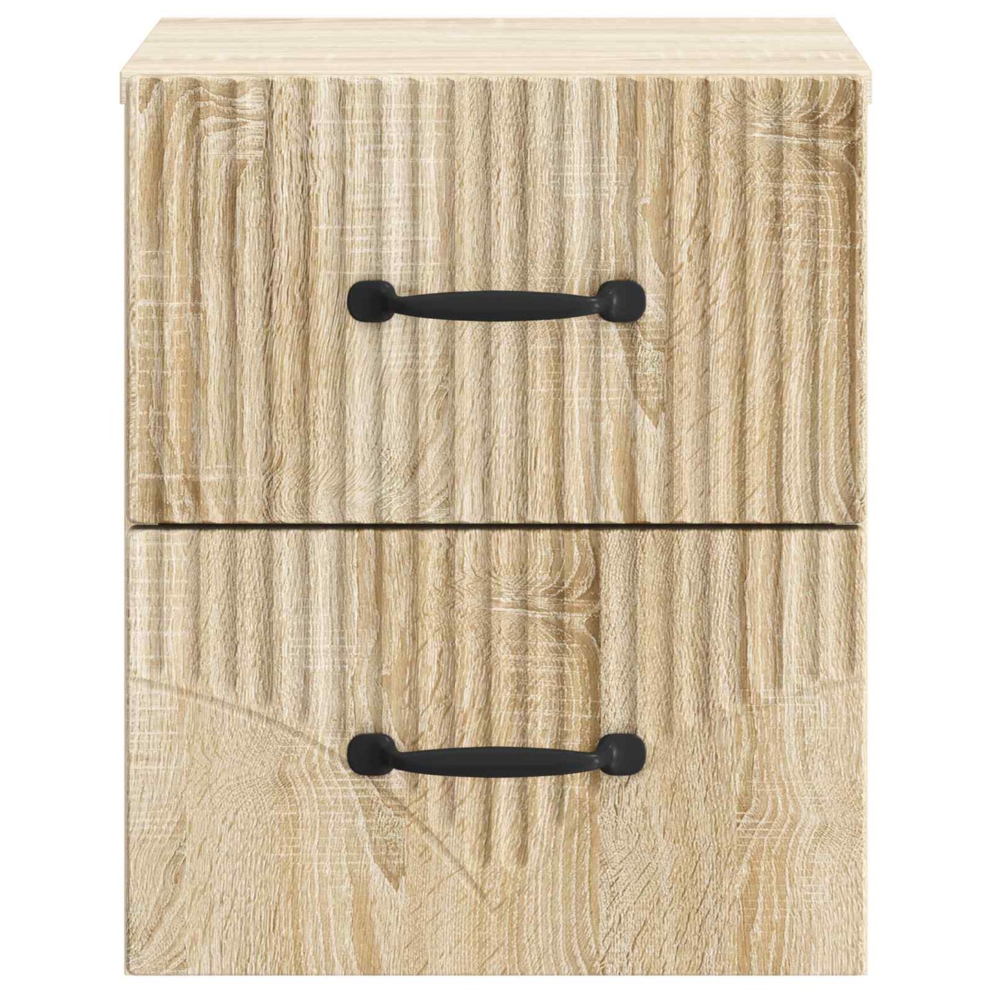 vidaXL Τοίχου Κρεμαστό Κομοδίνο 2 τμχ. Sonoma Δρυς 34,5 x 33 x 40 εκ