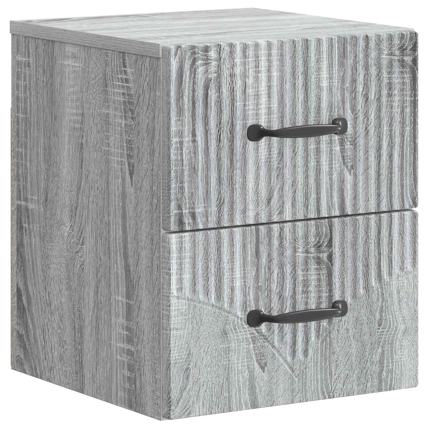vidaXL Τοίχου Κρεμαστό Κομοδίνο Γκρι Sonoma 34,5 x 33 x 40 εκ