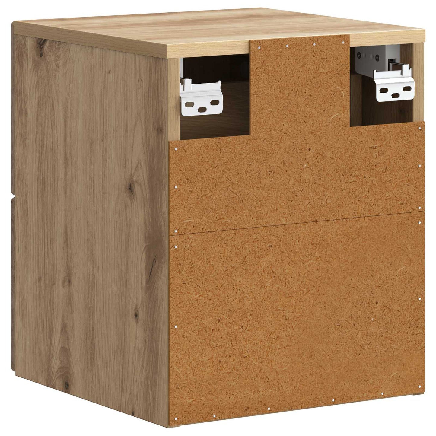vidaXL Τοίχου Κρεμαστό Κομοδίνο 2 τμχ. Artisan Δρυς 34,5 x 33 x 40 εκ