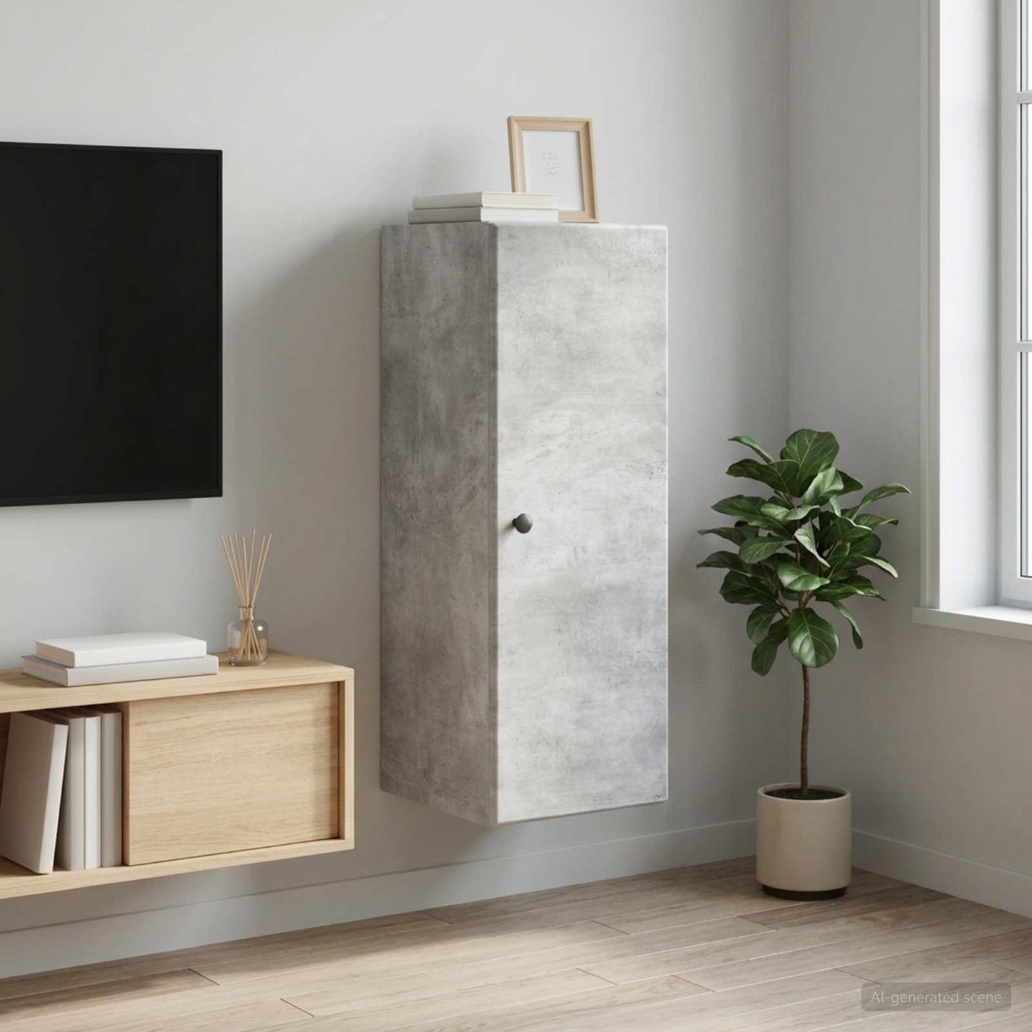 vidaXL Τοίχου Ντουλάπα 33 x 34,5 x 90 εκ Επεξεργασμένο Ξύλο