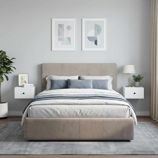 vidaXL Τοίχου Κρεμαστό Κομοδίνο 2 τμχ. Λευκό 34,5 x 33 x 20 εκ.