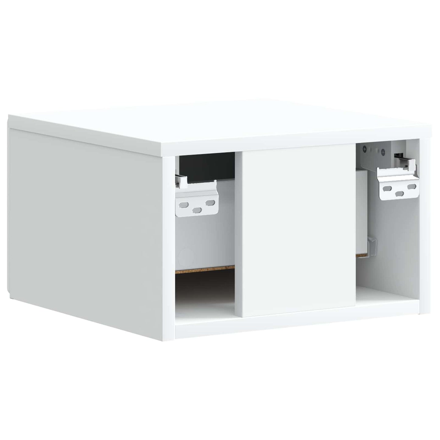 vidaXL Τοίχου Κρεμαστό Κομοδίνο 2 τμχ. Λευκό 34,5 x 33 x 20 εκ.