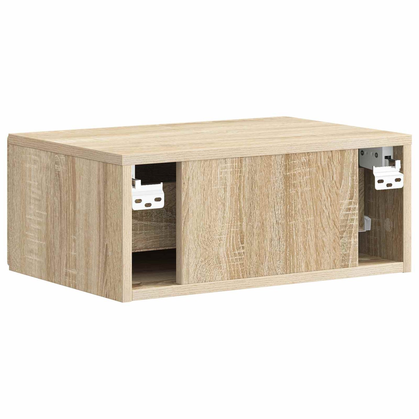 vidaXL Τοίχου Κρεμαστό Κομοδίνο 2 τμχ. Sonoma Δρυς 49 x 34,5 x 20 εκ.