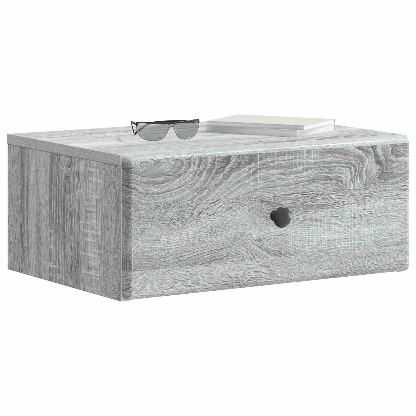 vidaXL Τοίχου Κρεμαστό Κομοδίνο 2 τμχ. Γκρι Sonoma 49 x 34,5 x 20 εκ.