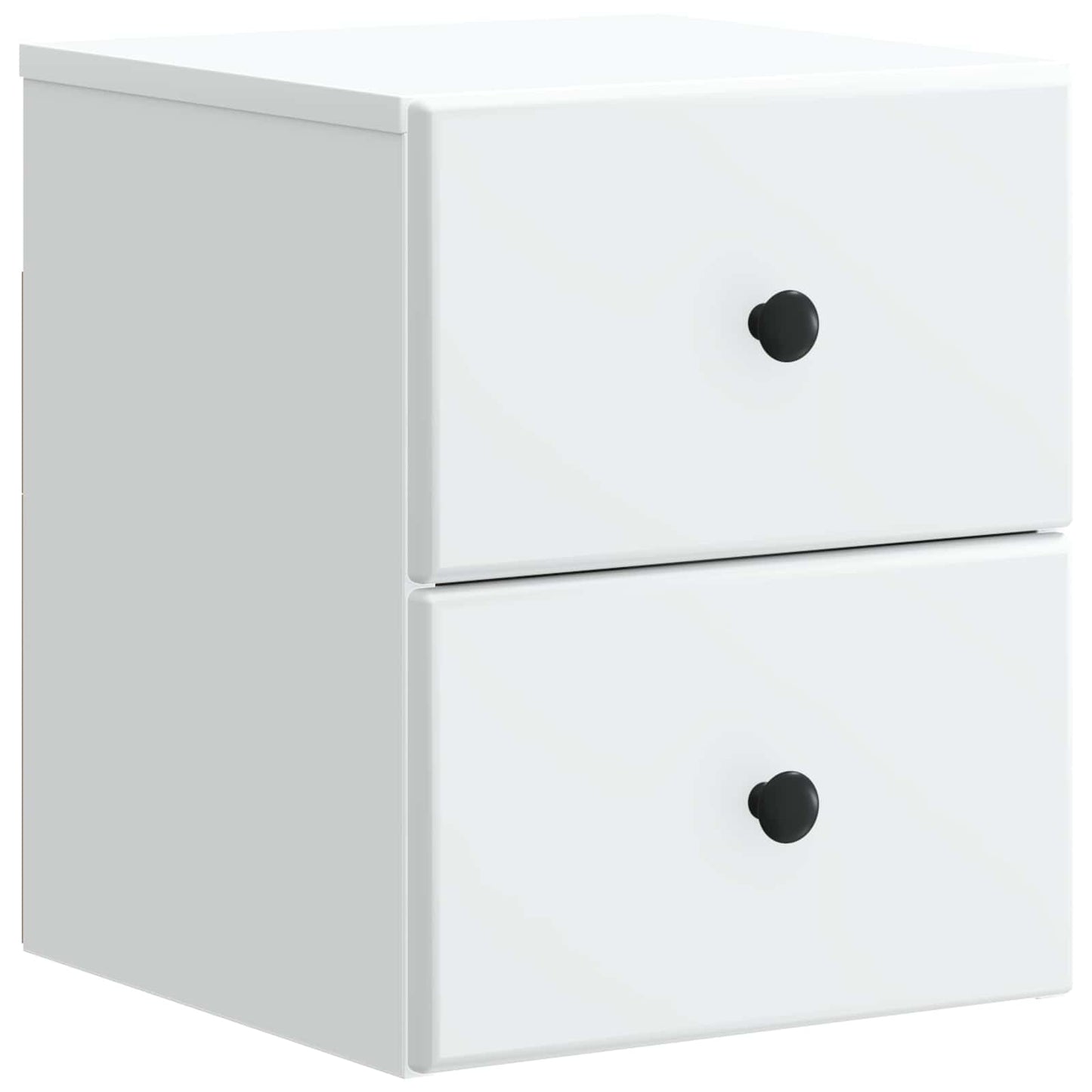 vidaXL Τοίχου Κρεμαστό Κομοδίνο 2 τμχ. Λευκό 34,5 x 33 x 40 εκ
