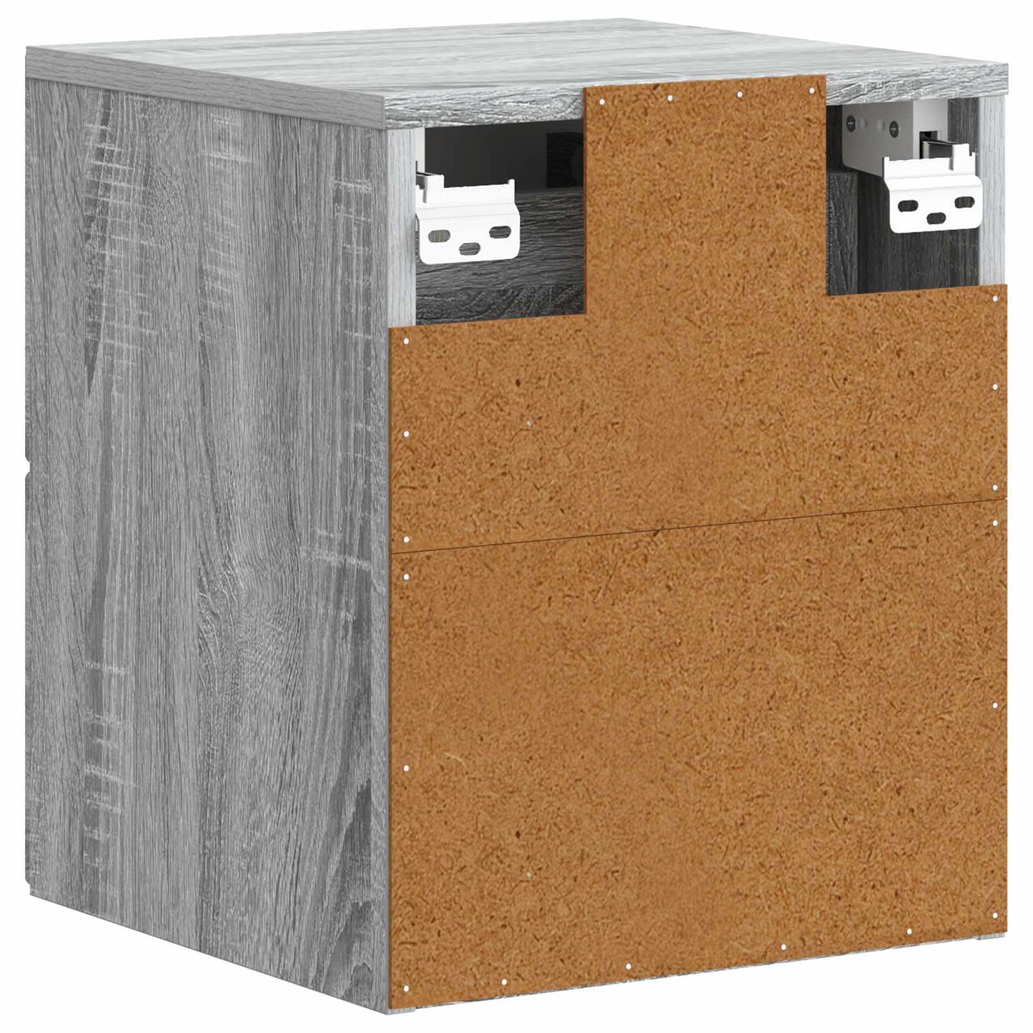 vidaXL Τοίχου Κρεμαστό Κομοδίνο 2 τμχ. Γκρι Sonoma 34,5 x 33 x 40 εκ
