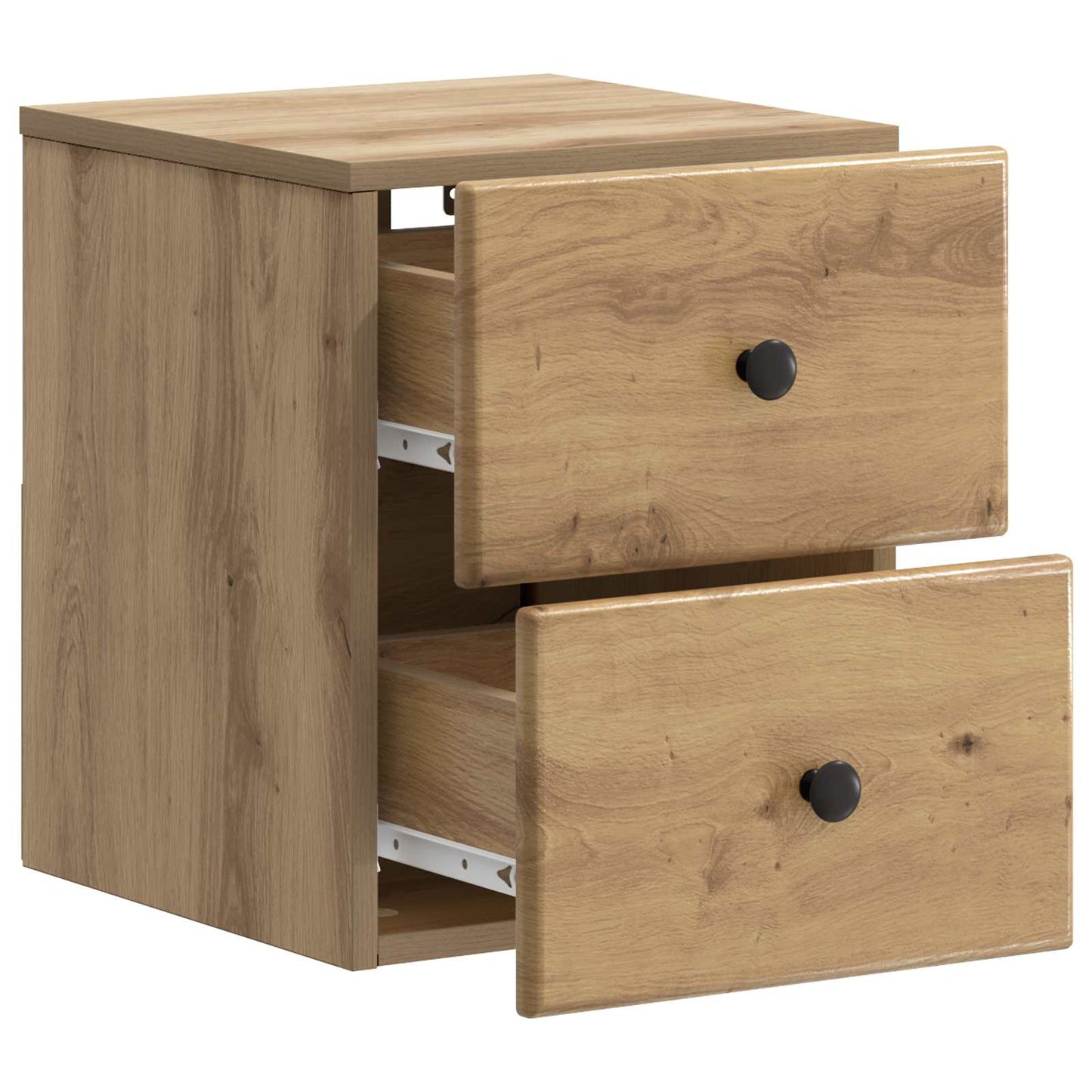 vidaXL Τοίχου Κρεμαστό Κομοδίνο 2 τμχ. Artisan Δρυς 34,5 x 33 x 40 εκ
