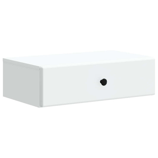 vidaXL Τραπεζάκι Τοίχου Λευκό 59 x 34,5 x 17 εκ. Επεξεργασμένο Ξύλο