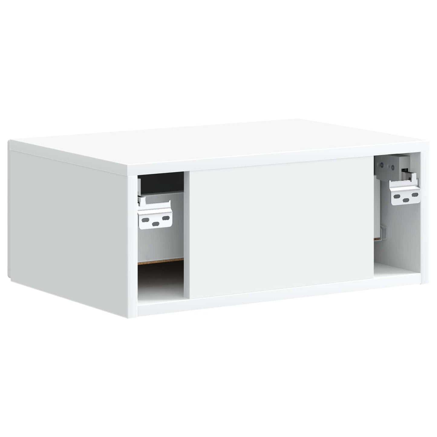 vidaXL Τοίχου Κρεμαστό Κομοδίνο 2 τμχ. Λευκό 49 x 34,5 x 20 εκ.