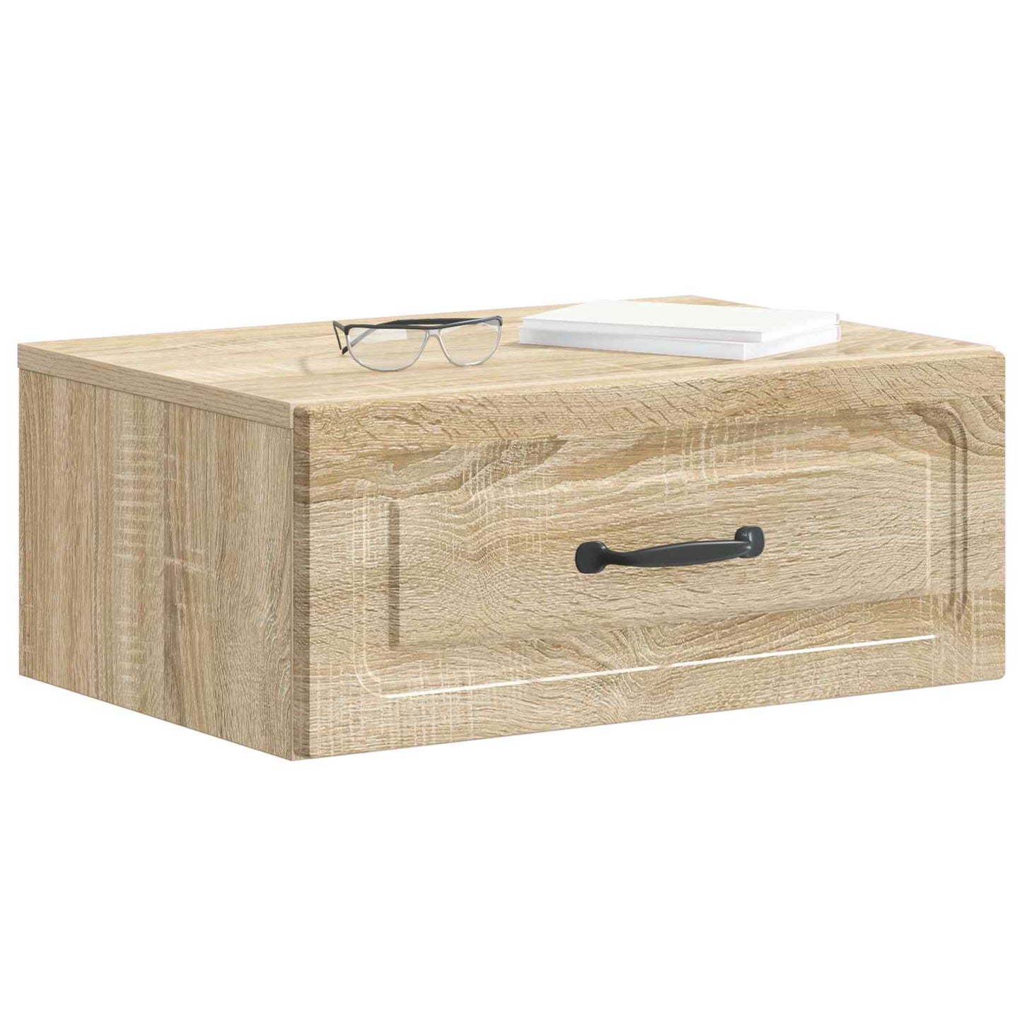 vidaXL Τοίχου Κρεμαστό Κομοδίνο Sonoma Δρυς 49 x 34,5 x 20 εκ.