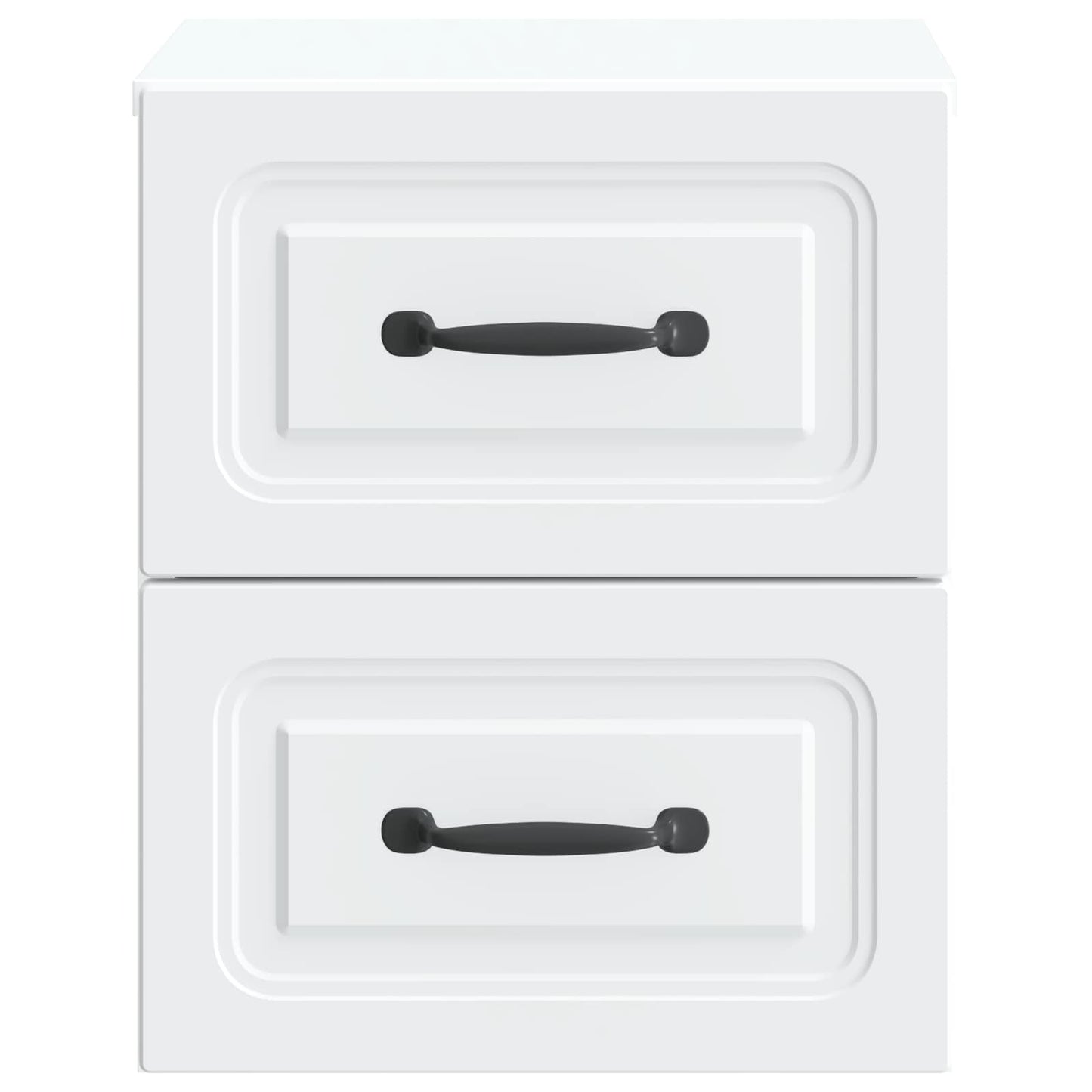 vidaXL Τοίχου Κρεμαστό Κομοδίνο 2 τμχ. Λευκό 34,5 x 33 x 40 εκ