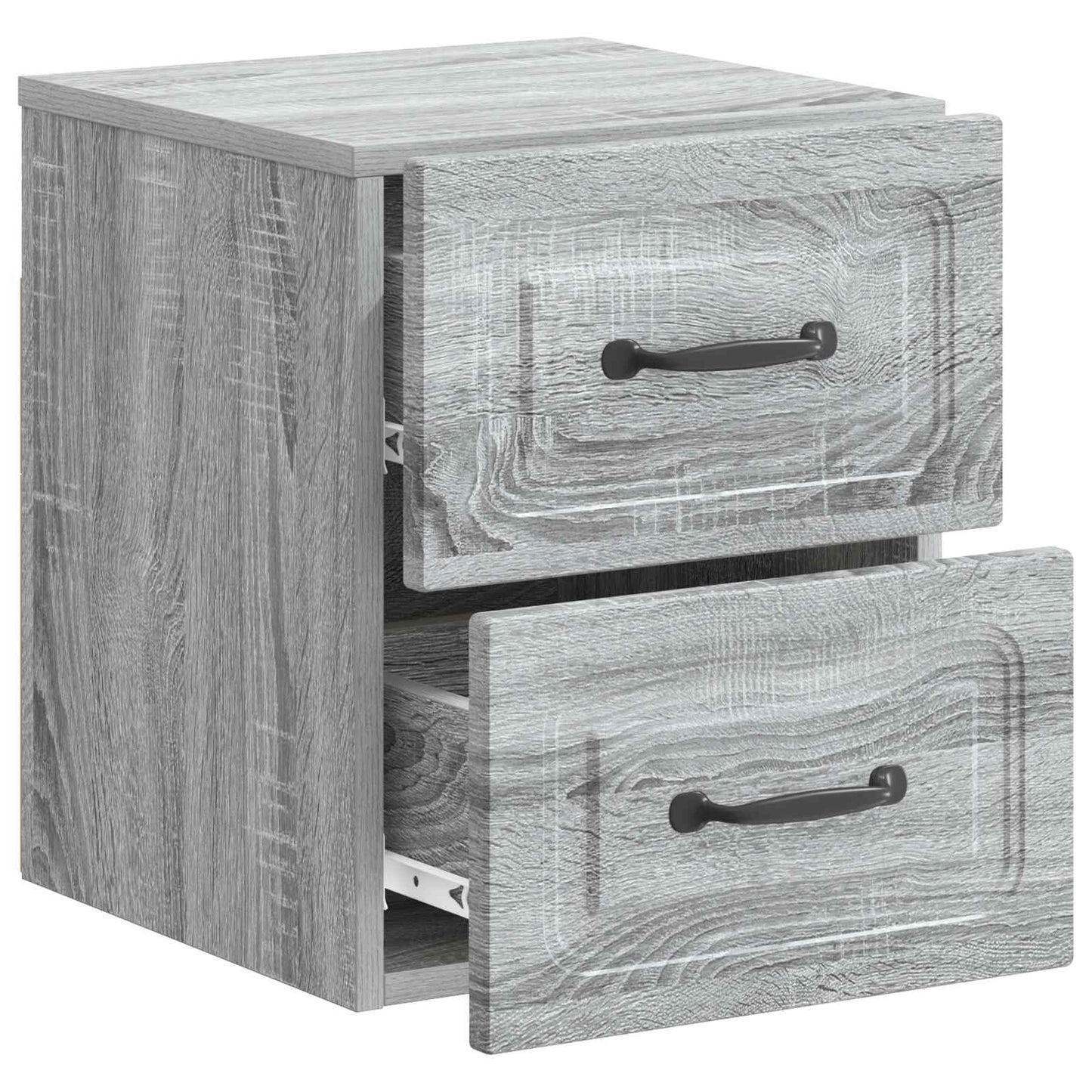 vidaXL Τοίχου Κρεμαστό Κομοδίνο 2 τμχ. Γκρι Sonoma 34,5 x 33 x 40 εκ