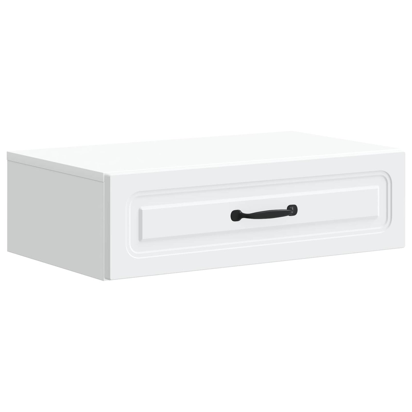 vidaXL Τραπεζάκι Τοίχου Λευκό 59 x 34,5 x 17 εκ. Επεξεργασμένο Ξύλο