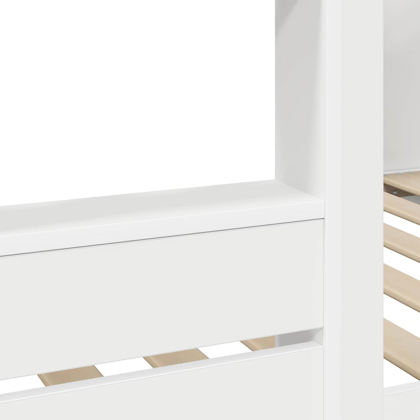 vidaXL Κρεβάτι Κουκέτα για Παιδιά Λευκό 75 x 190 cm Επεξεργασμένο ξύλο