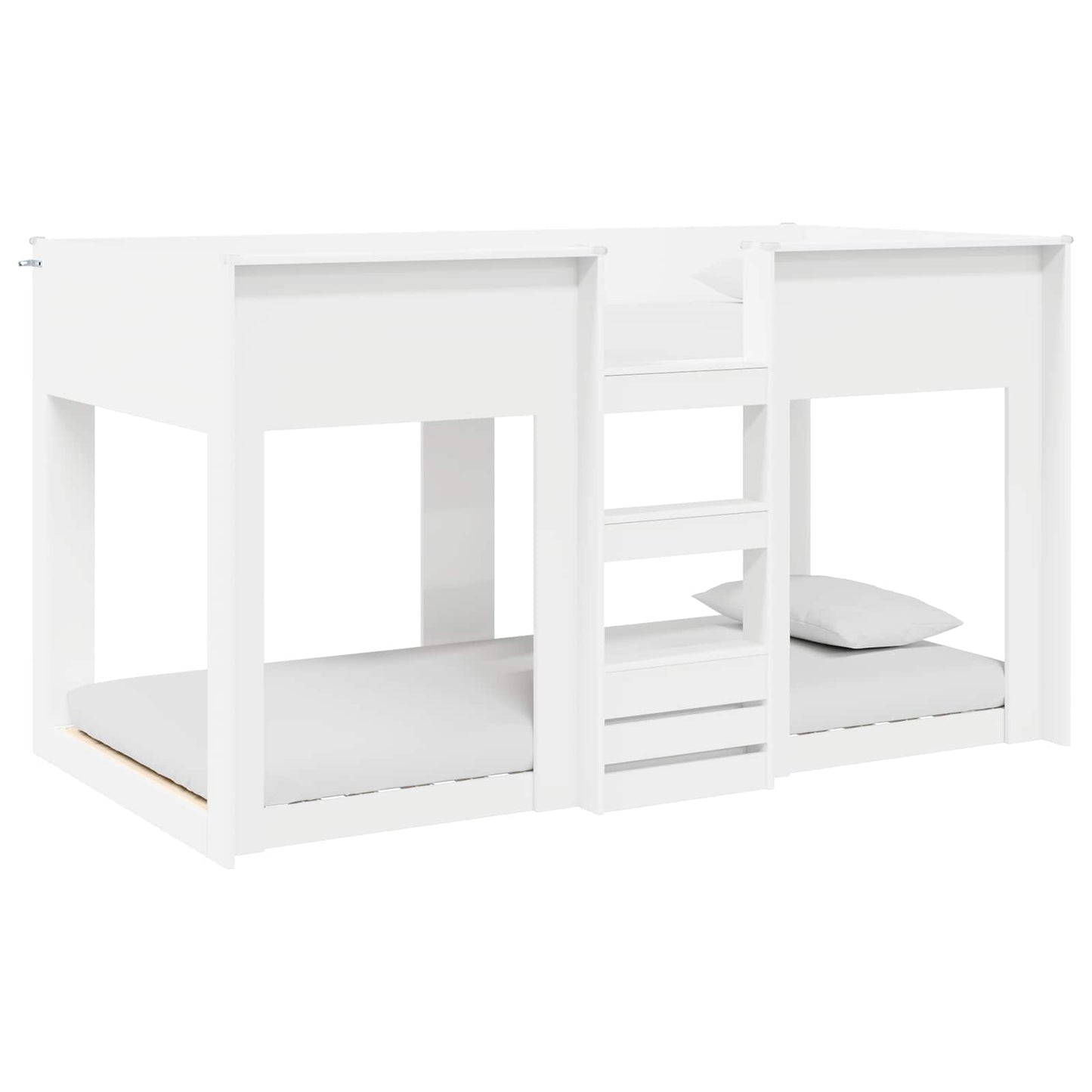 vidaXL Κρεβάτι Κουκέτα για Παιδιά Λευκό 75 x 190 cm Επεξεργασμένο ξύλο