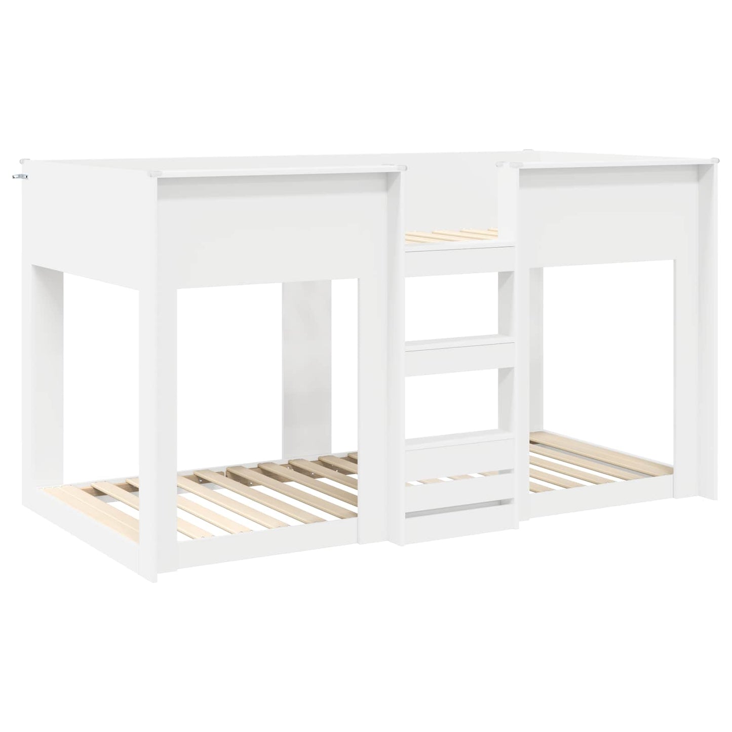 vidaXL Κρεβάτι Κουκέτα για Παιδιά Λευκό 75 x 190 cm Επεξεργασμένο ξύλο