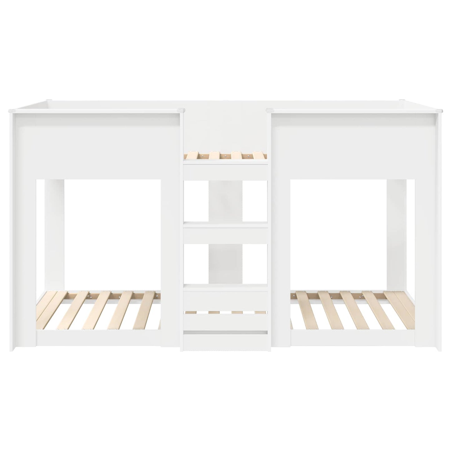 vidaXL Κρεβάτι Κουκέτα για Παιδιά Λευκό 75 x 190 cm Επεξεργασμένο ξύλο