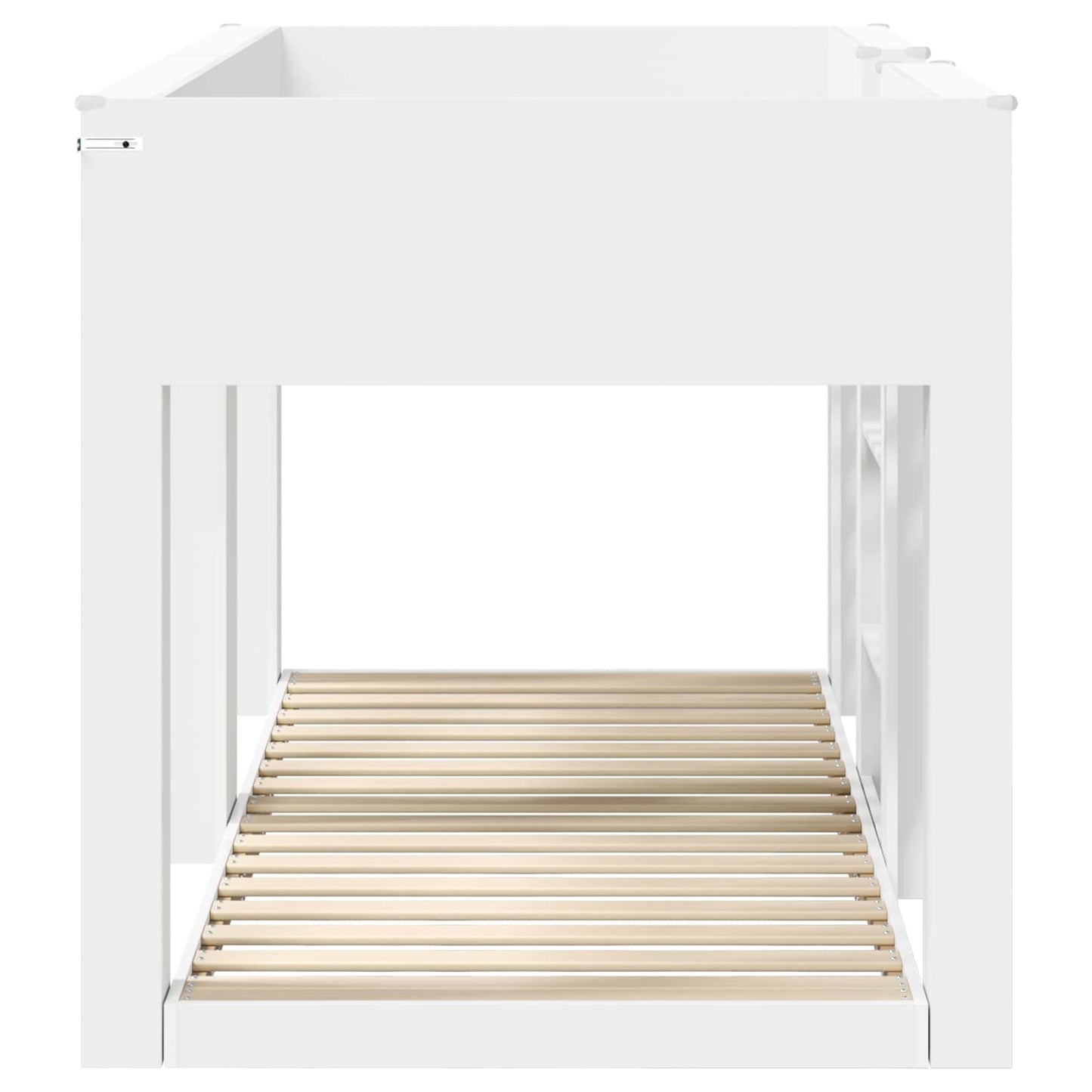 vidaXL Κρεβάτι Κουκέτα για Παιδιά Λευκό 80 x 200 cm Επεξεργασμένο ξύλο