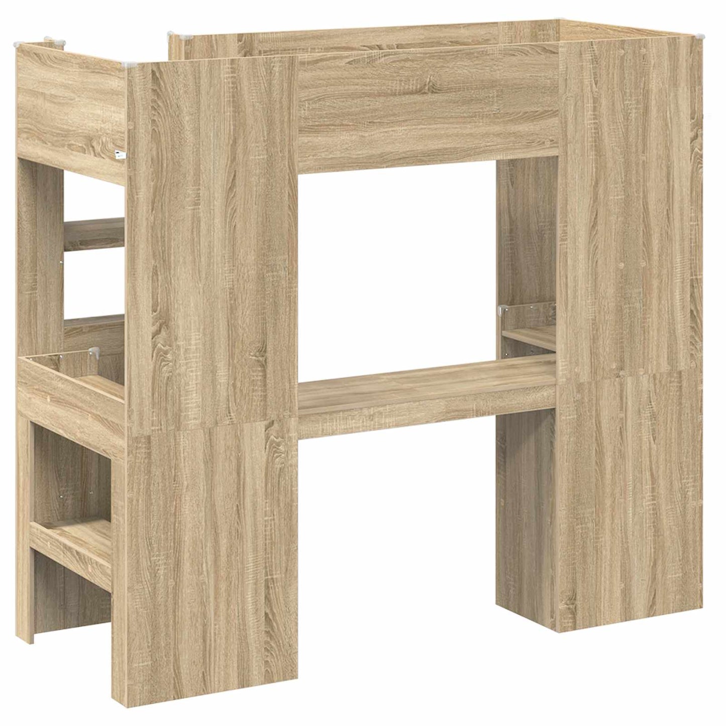 vidaXL Σκελετός κουκέτας με γραφείο Δρύς Sonoma 75 x 190 cm