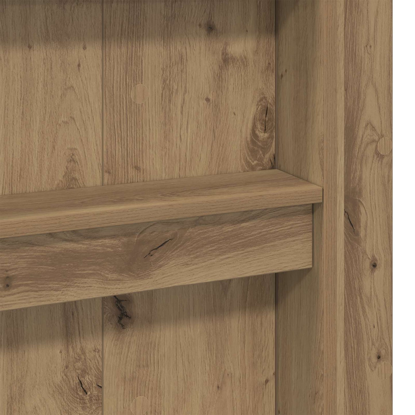 vidaXL Σκελετός κουκέτας με γραφείο με ράφι Artisan Oak 100 x 200 cm
