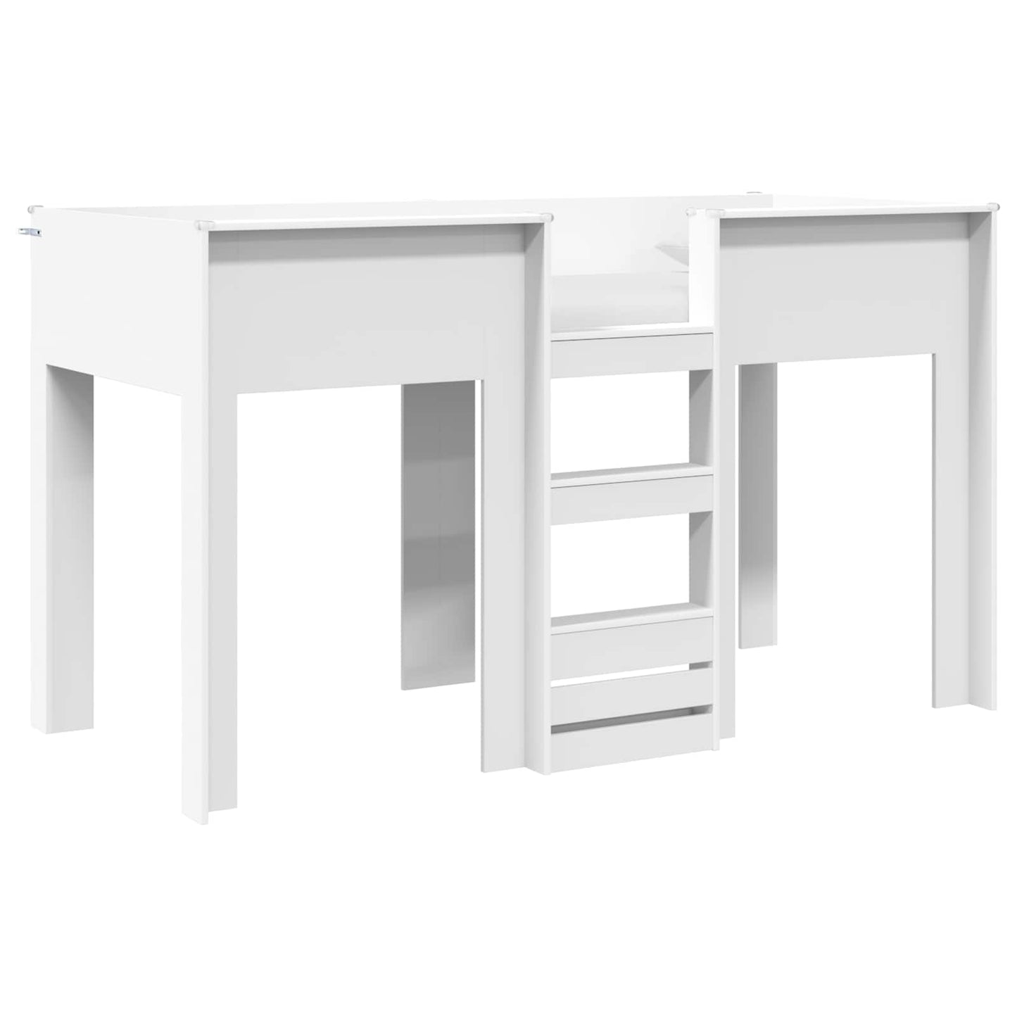 vidaXL Κρεβάτι Κουκέτα για Παιδιά Λευκό 75 x 190 cm Επεξεργασμένο ξύλο
