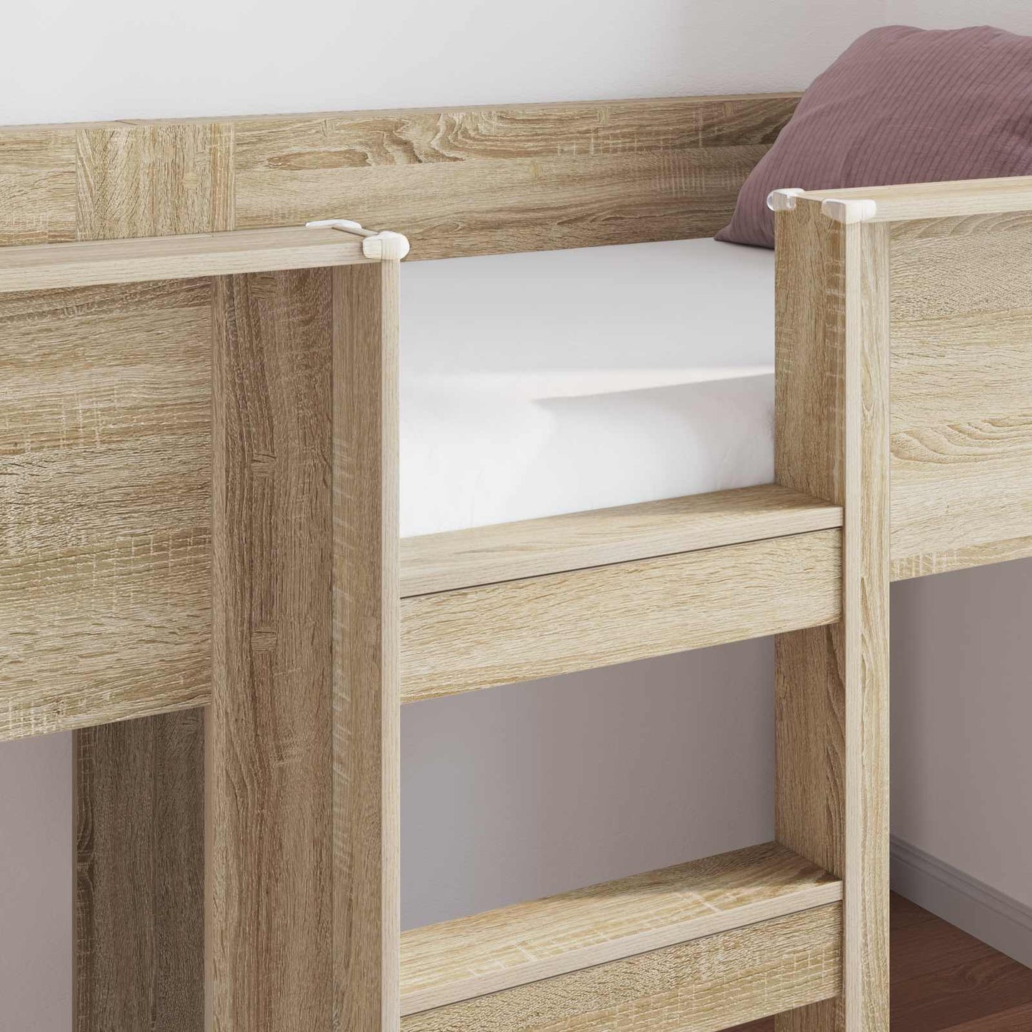 vidaXL Κρεβάτι Κουκέτα για Παιδιά Δρύς Sonoma 75 x 190 cm
