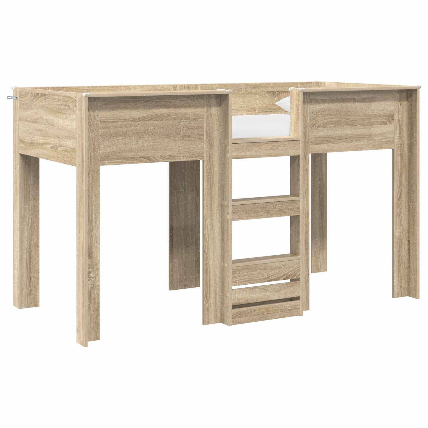 vidaXL Κρεβάτι Κουκέτα για Παιδιά Δρύς Sonoma 75 x 190 cm