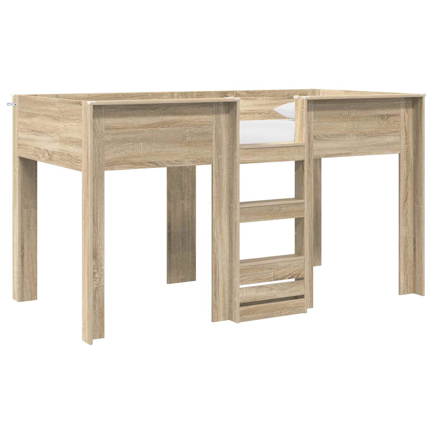 vidaXL Κρεβάτι Κουκέτα για Παιδιά Δρύς Sonoma 90 x 190 cm
